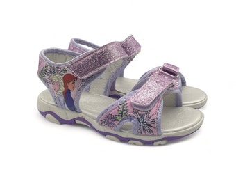 Pink Glittery Frozen Anna Sandals for Girls - Children