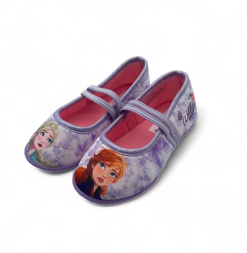 Chaussons la reine des neiges rose style Tie & Dye - Fille