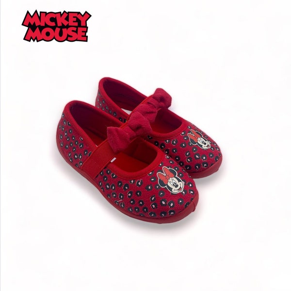 Pantoufles ballerine Minnie Mouse rouge - Fille