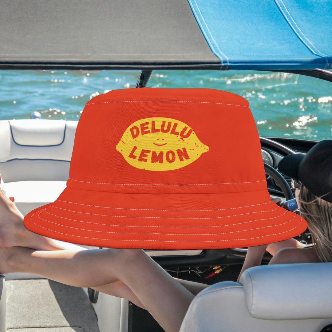 Delulu Lemon Orange, Funny Hat, Funny Gifts, Bucket Hat Etsy