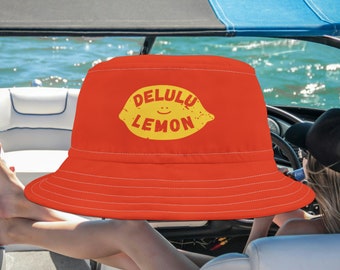 Delulu Lemon Orange, Funny Hat, Funny Gifts, Bucket Hat
