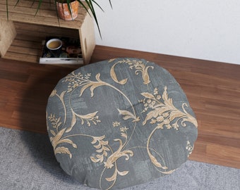 Round Tufted Floor Pillow