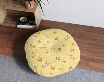 Round Tufted Floor Pillow