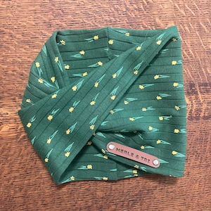Dog Infinity Scarf (Jenny) - Bandeau Scarf, dog neck wear, floral/flowers, dog snood/bandana