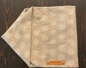 Écharpe infinity pour chien « Noël » Écharpe torsadée en coton douillet, collier pour animal de compagnie