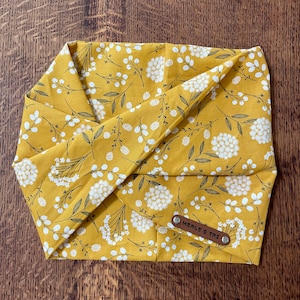 Dog Infinity Scarf (Bloom) - Bandeau Scarf, dog neck wear, floral/flowers, dog snood/bandana