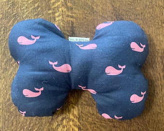 Os qui couine pour chien et animal de compagnie - Baleines roses/Taille 9 x 6 po.