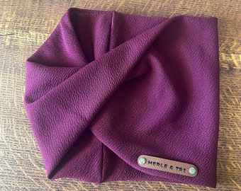 Écharpe infinity pour chien « Savannah » Écharpe torsadée en tricot estival confortable et collier pour animaux de compagnie
