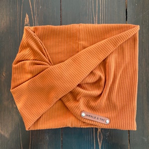 Dog Infinity Scarf (Terracotta) - Bandeau Scarf, Knit, cotton, dog neck wear