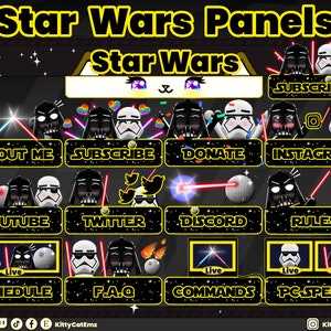 Star Wars Panels for Twitch