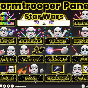 Star Wars Stormtrooper Panels for Twitch