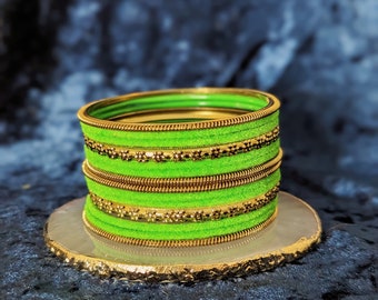 Bollywood Style Indian Fancy Bangles, Punjabi bangles Set, Bridal bangles, Wedding bangles, Festive bangles, multi-color bangles