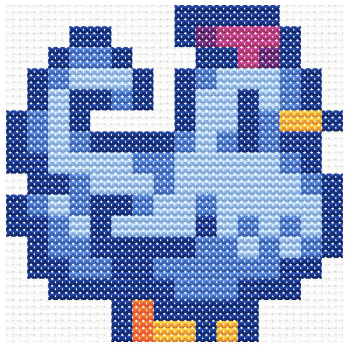 Stardew Valley Blue Chicken Cross Stitch Pattern - Etsy