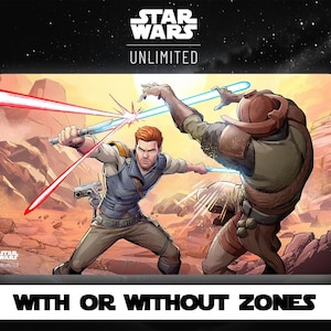 Star Wars Unlimited - Cal Kestis - Jedi Fallen Order - Jedi Survivor - Legends of the Force - Playmat - TCG - Game - met of zonder zones