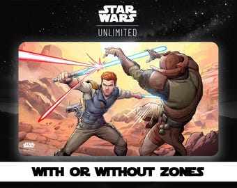 Cal Kestis Playmat: Star Wars Unlimited TCG - Legends of the Force