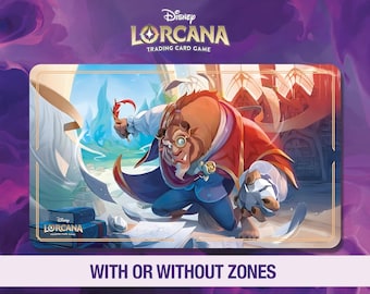 Disney Lorcana Playmat - Beast - Archazia's Island - TCG - Custom Playmat - Disney - Mousepad - Gamepad - Accessoire - Beauty & The Beast