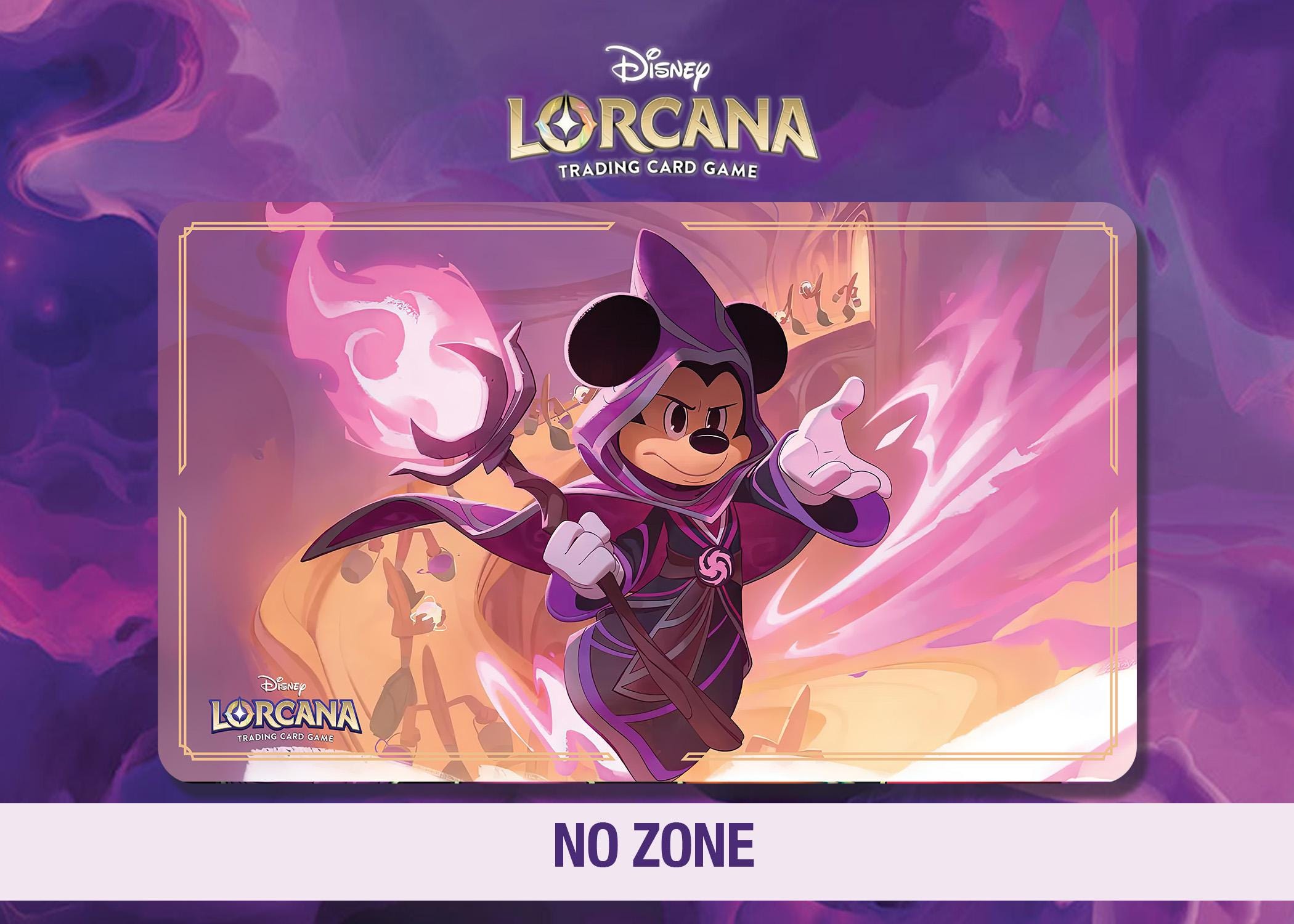 Disney Lorcana Playmat - Mickey Mouse - Wayward Sorcerer - TCG