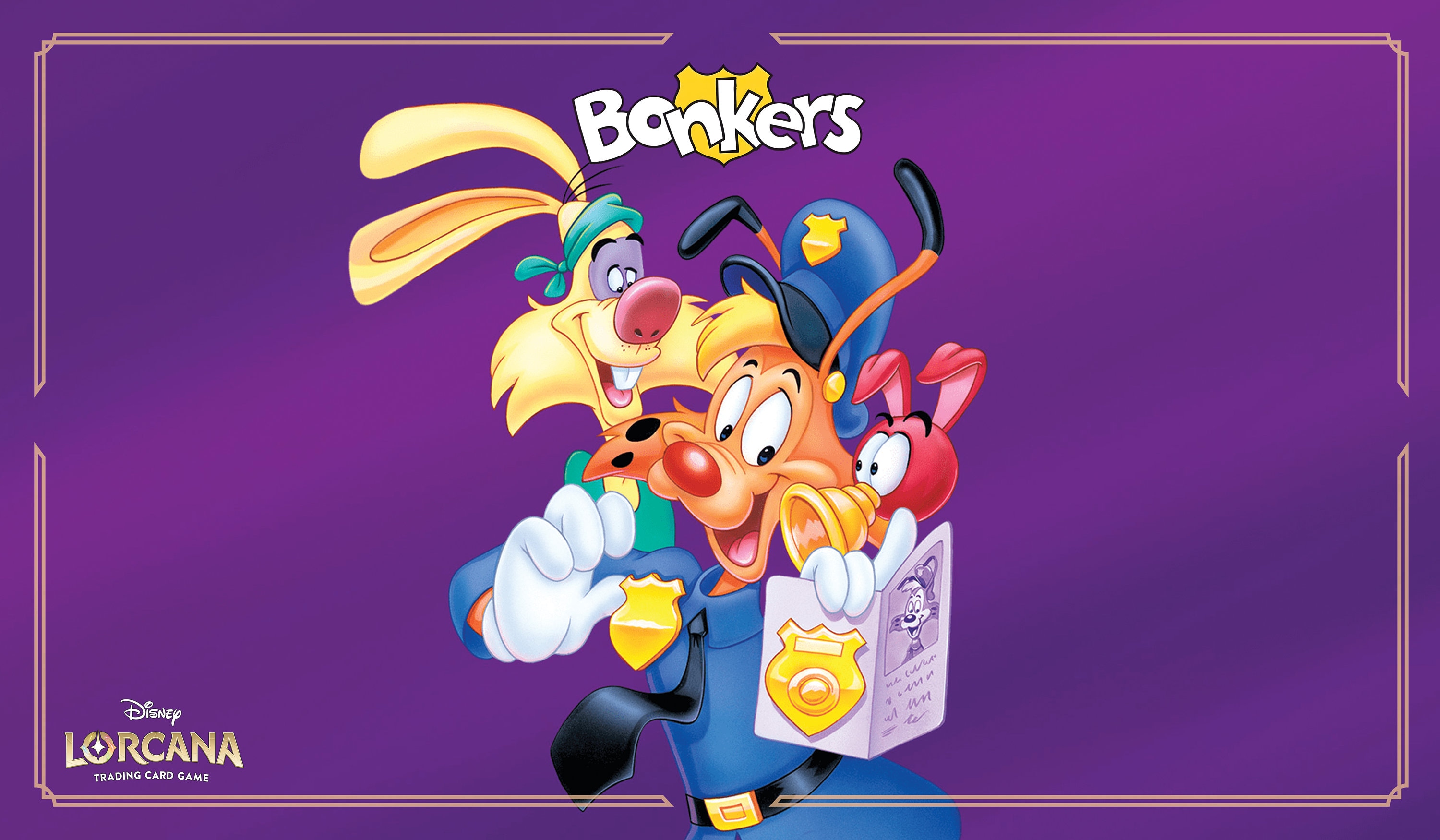 Disney Lorcana Playmat - Bonkers - 90's Cartoon - TCG