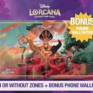 Disney Lorcana Playmat - Jafar - Newly Crowned - Archazia's Island - TCG - Custom Playmat - Disney - Mousepad - Gamepad - Accessoire