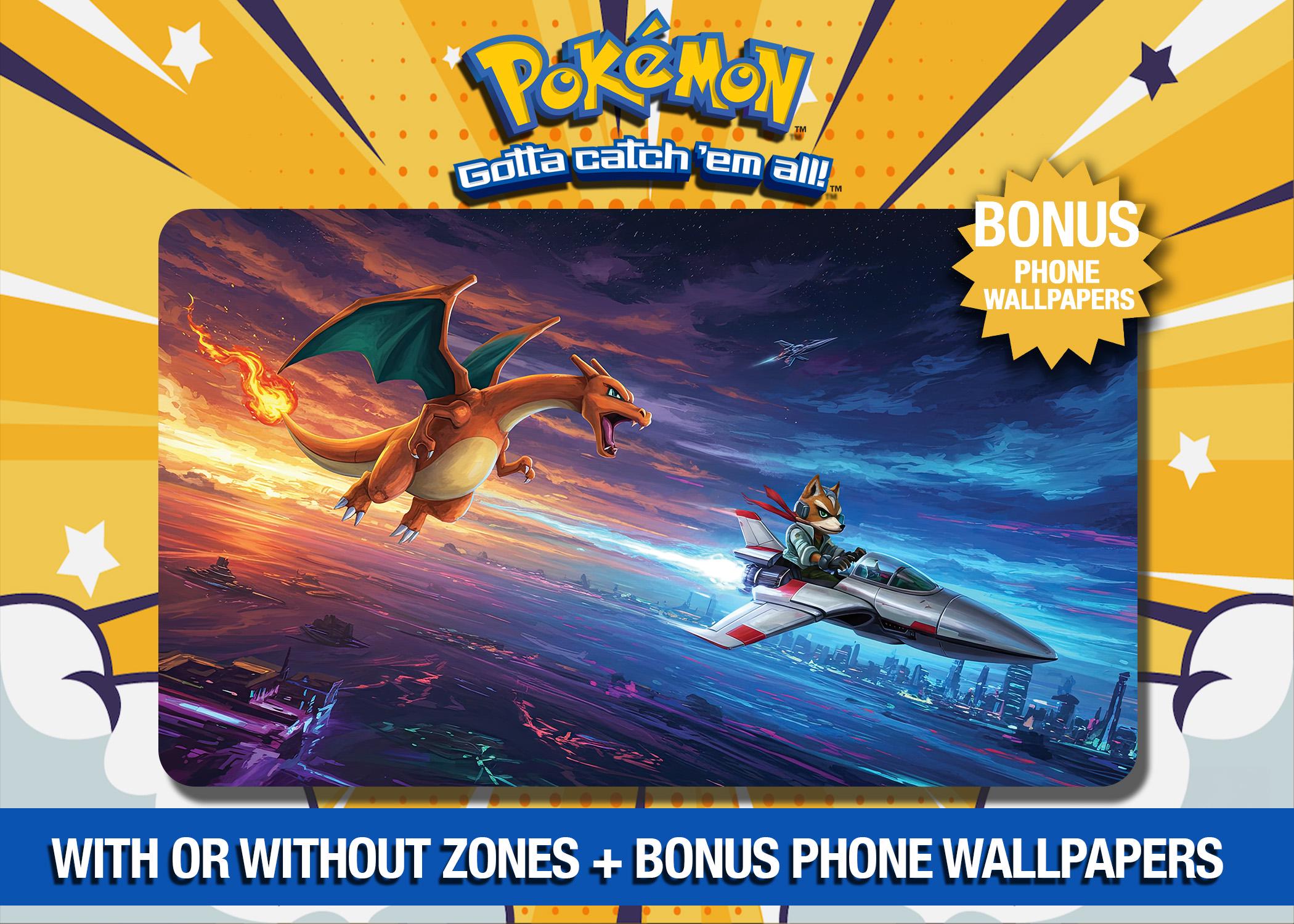 リザードン vs フォックス・マクラウド プレイマット: スカイバウンド