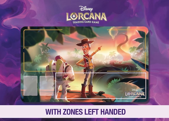 Disney Lorcana Foil Playmat toystory 限定 Disney Lorcana Playmat – Woody - Buzz Lightyear - TCG Ready – 600