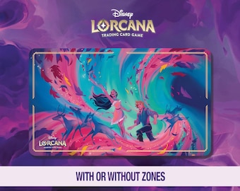 Disney Lorcana Playmat - Pocahontas - Colors of the Wind - Winterspell - TCG Ready – 23.6 x 13.8in Stitched Edges