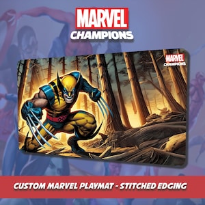 Tapete de jogo personalizado Marvel Champions - Thor - Borda costurada para TCG e jogos de cartas - Mouse Pad - Acessório