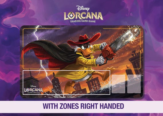 Disney Lorcana Playmat - Nega Duck - Chainsaw Chaos - 90's Cartoon