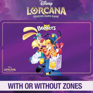 Disney Lorcana Playmat - Bonkers - 90's Cartoon - TCG - Custom Playmat - Disney - Mousepad - Gamepad - Accessory - TV