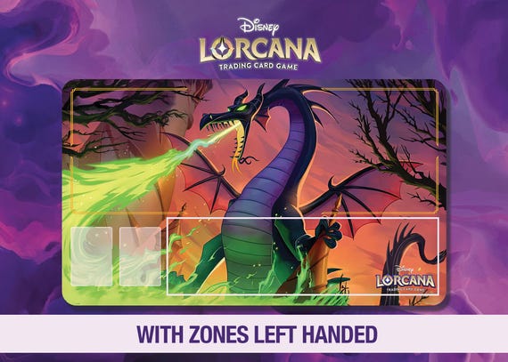Disney Lorcana Playmat - Maleficent - Dragon - Fabled Set 9 - TCG