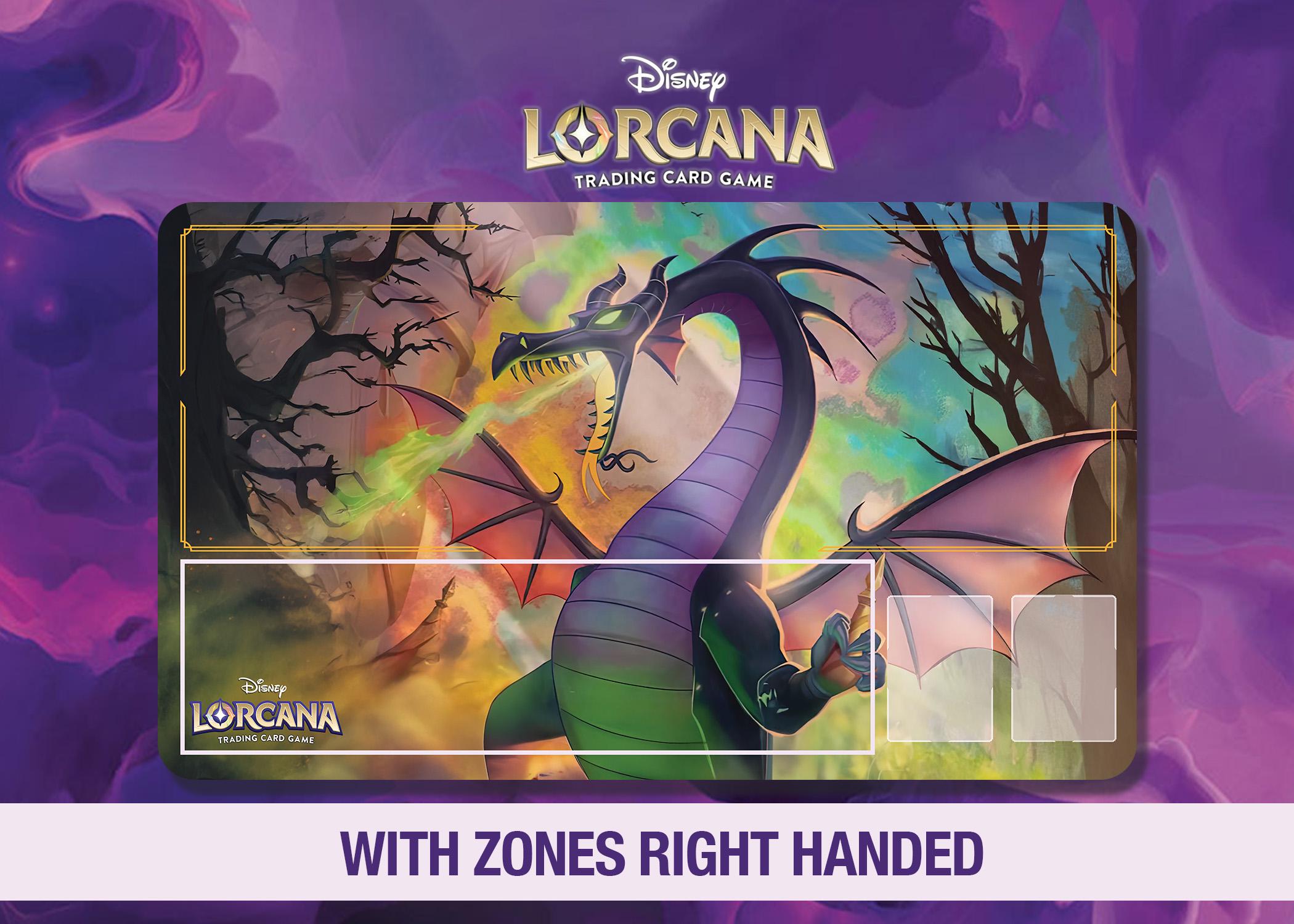 Disney Lorcana Playmat - Maleficent - Dragon - Fabled Set 9 - TCG - Custom Play - Picture 7 of 8