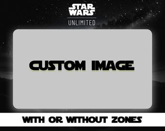 Star Wars Unlimited Custom TCG Playmat: Card Zones, 24x14 inch