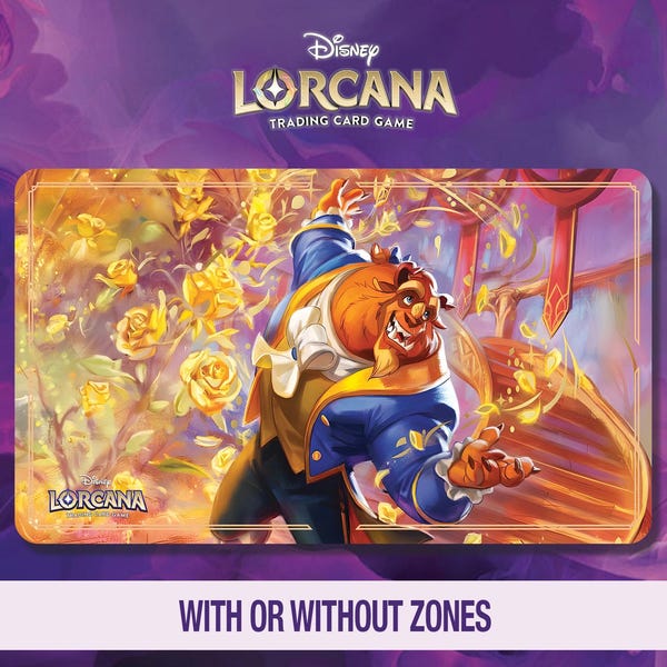 Tappetino da gioco Disney Lorcana - Bestia - La bella e la bestia - Incantato - Set favoloso 9 - TCG - Tappetino da gioco personalizzato - Tappetino per mouse - Gamepad - Accessorio