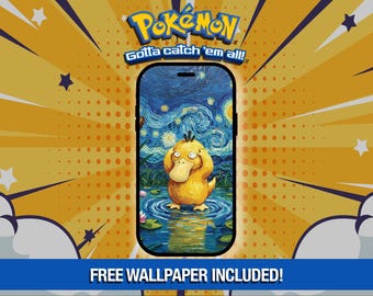 コダック 波打つ混乱 - ゴッホ風ポケモンプレイマット - TCG