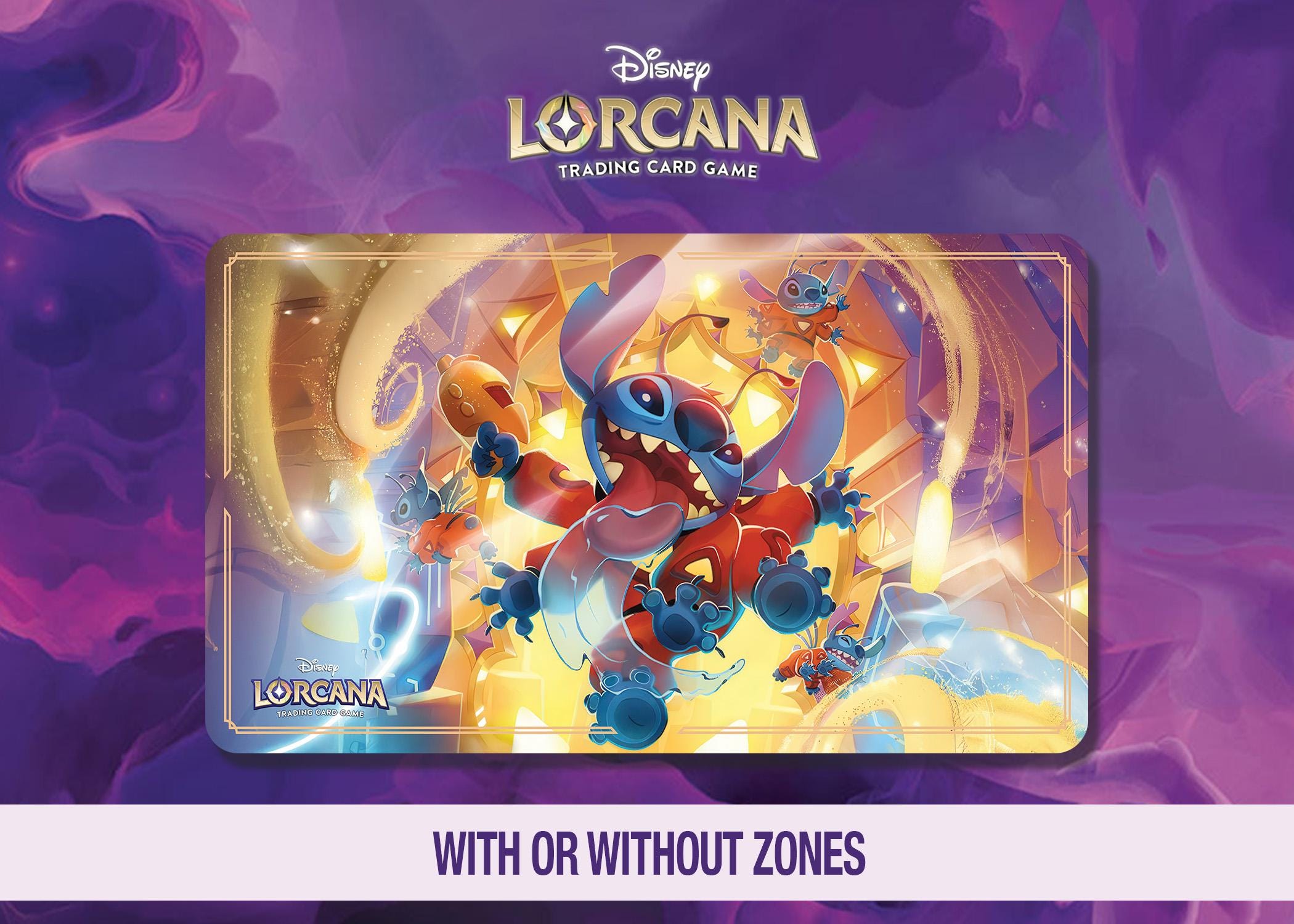 Stitch Lorcana Playmat: Experiment 626 - Reign of Jafar TCG