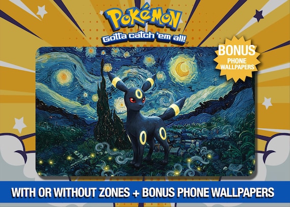 Umbreon Eclipsed Night – Van Gogh Inspired Pokémon Playmat - TCG