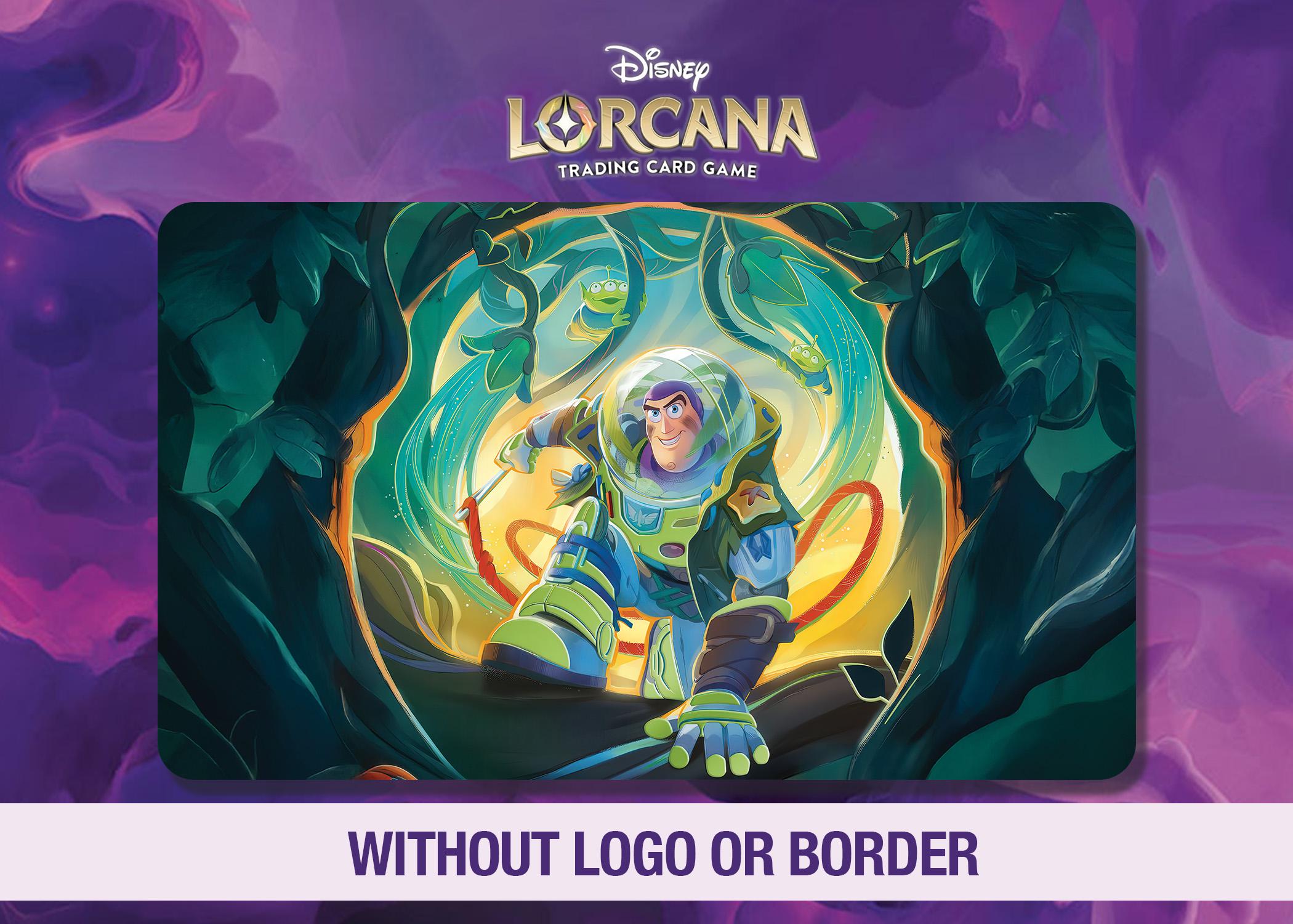 Disney Lorcana Playmat Buzz Lightyear | Neoprene 24x14 Stitched