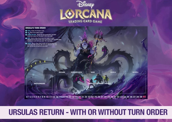 Lorcana Ursula Playmat: Deep Trouble TCG Card Game Accessory - Etsy