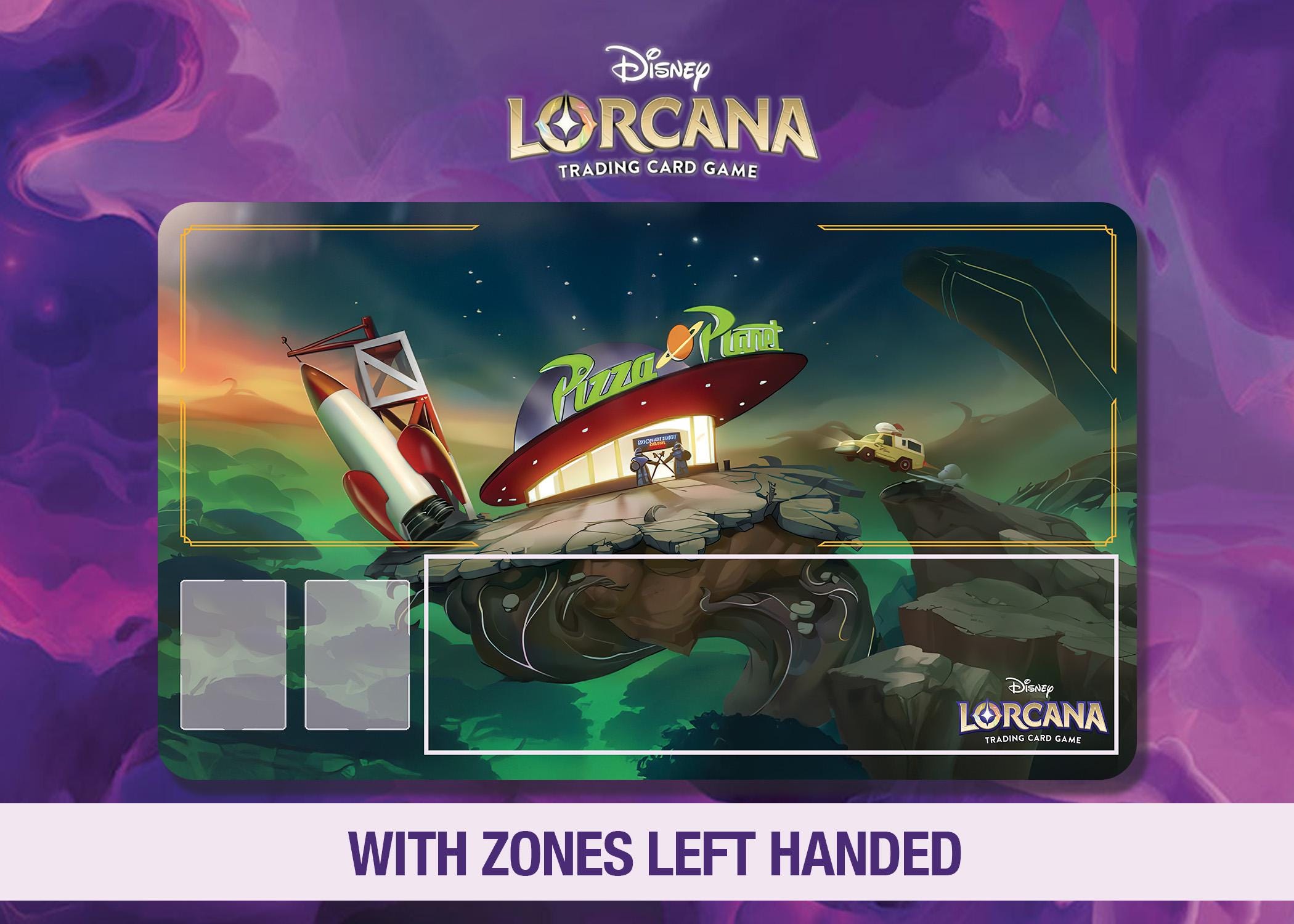 Disney Lorcana Playmat – Pizza Planet - Space Port - TCG Ready