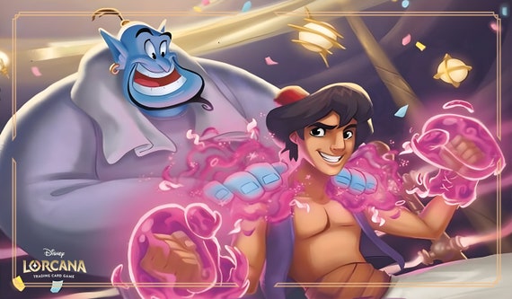 Disney Lorcana Playmat - Aladdin and Genie - Shimmering Skies