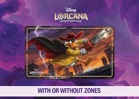 Disney Lorcana Playmat - Nega Duck - Chainsaw Chaos - 90's Cartoon