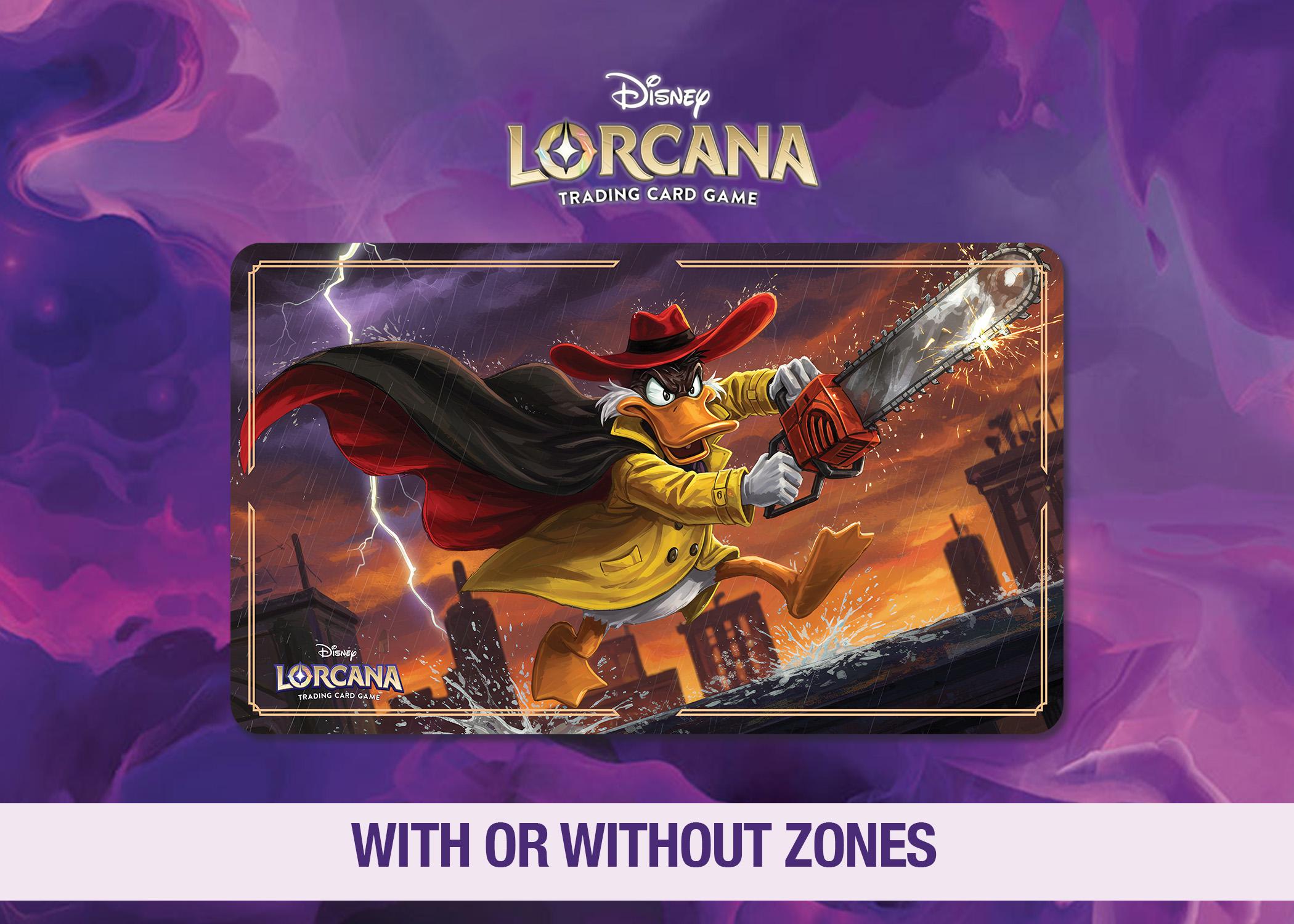 Disney Lorcana Playmat - Nega Duck - Chainsaw Chaos - 90's Cartoon