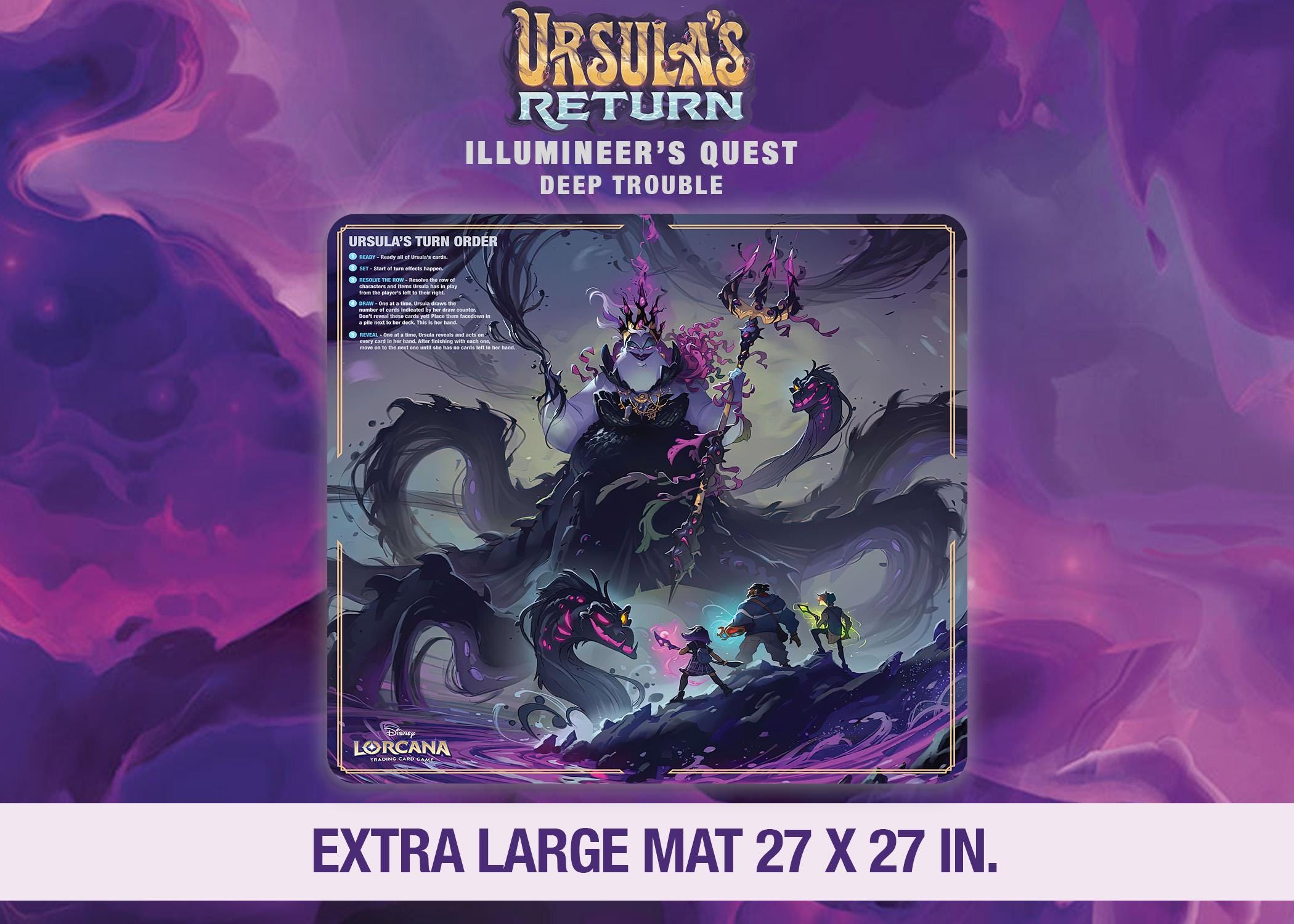 EXTRA LARGE Lorcana Ursula Illumineer's Quest Deep Trouble