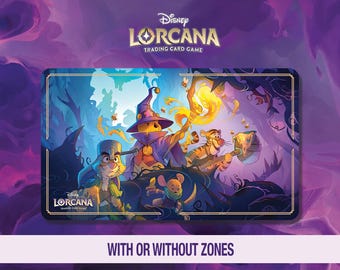 Disney Lorcana Playmat – Pooh, Tigger, Piglet and Rabbit - With a Few Good Friends - TCG Ready - Attack of the Vine (23.6 x 13.8 in)
