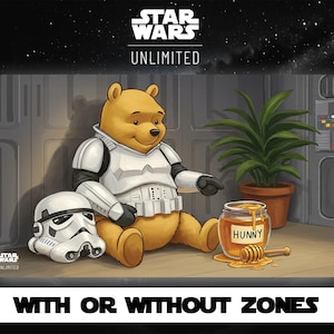 Star Wars Unlimited - Donald Vader vs. Obi-Mickey - Pato Donald - Mickey Mouse - TCG - Con o sin zonas de cartas - Zonas de cartas - Tapete