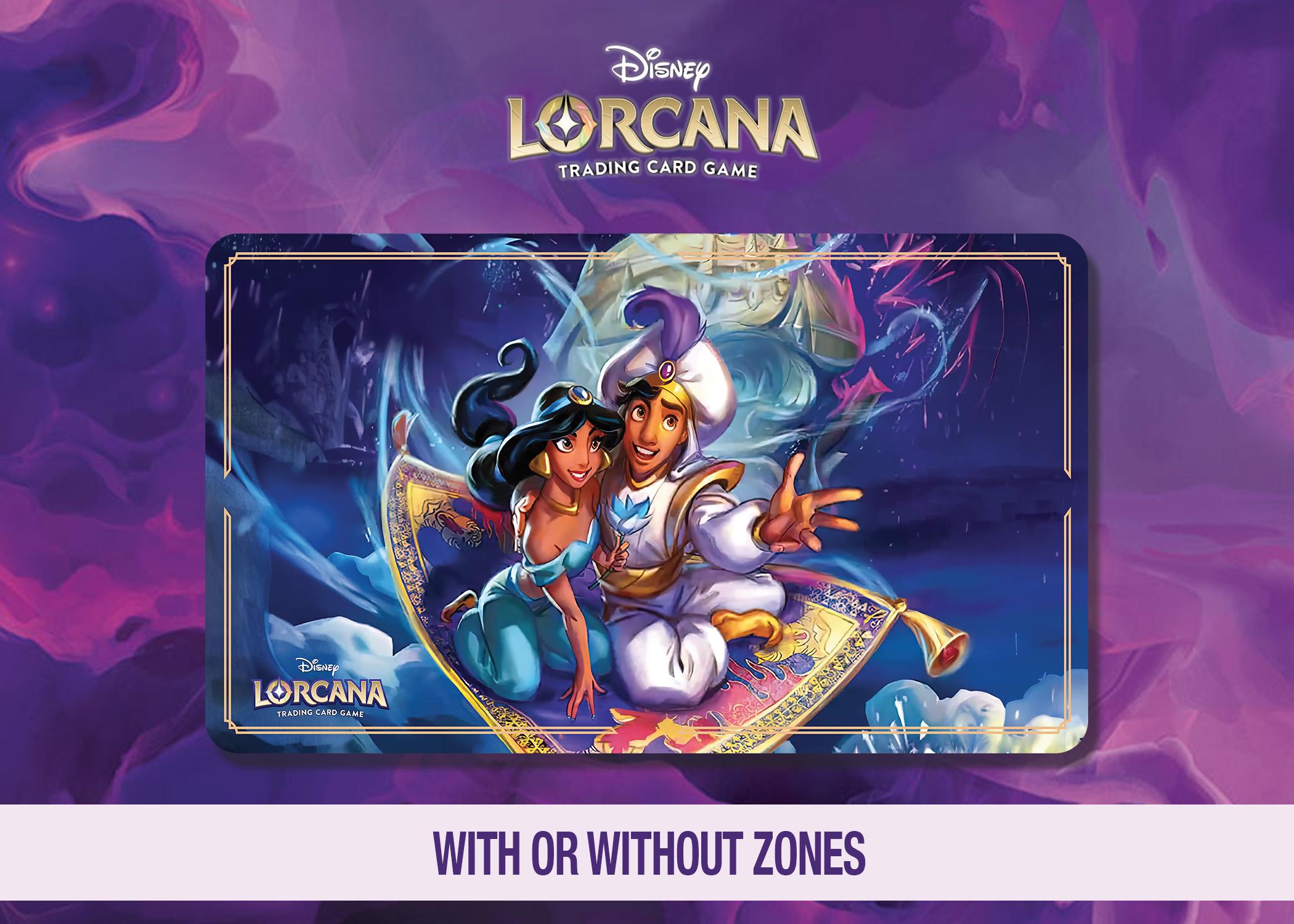 Disney Lorcana Playmat - Aladdin - Jasmine- A Whole New World - Reign of Jafar - TCG - Custom Playmat - Mousepad - Gamepad - Accessory