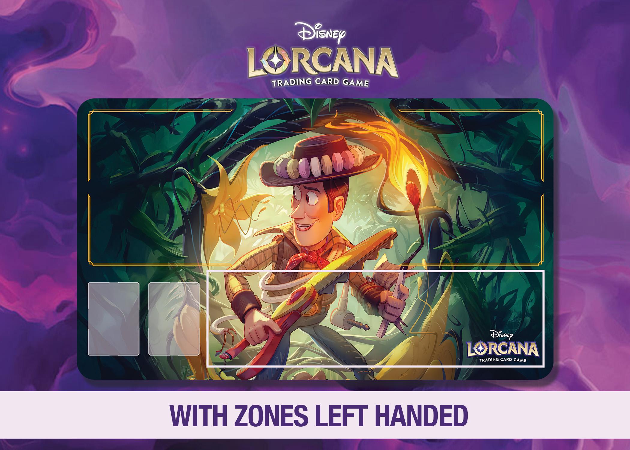 Disney Lorcana ウッディ プレイマット Disney Lorcana Playmat Woody | Neoprene 24x14 Stitched Edges | TCG