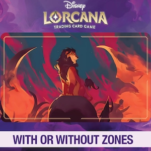 Disney Lorcana Playmat - Scar - Chapter 2 - TCG - Custom Playmat - Disney - Mousepad - Gamepad