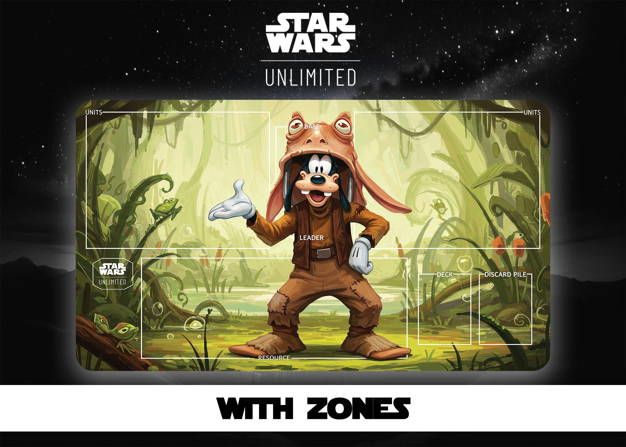 Goofy as Jar Jar Binks - Star Wars Unlimited TCG Playmat - Etsy
