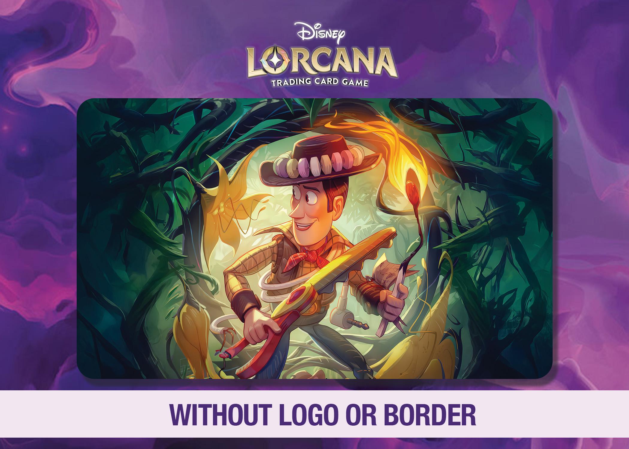 Disney Lorcana ウッディ プレイマット Disney Lorcana Playmat Woody | Neoprene 24x14 Stitched Edges | TCG